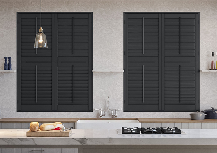 Kensington, Shadow Grey - Tier on Tier Plantation Shutter - Image 6